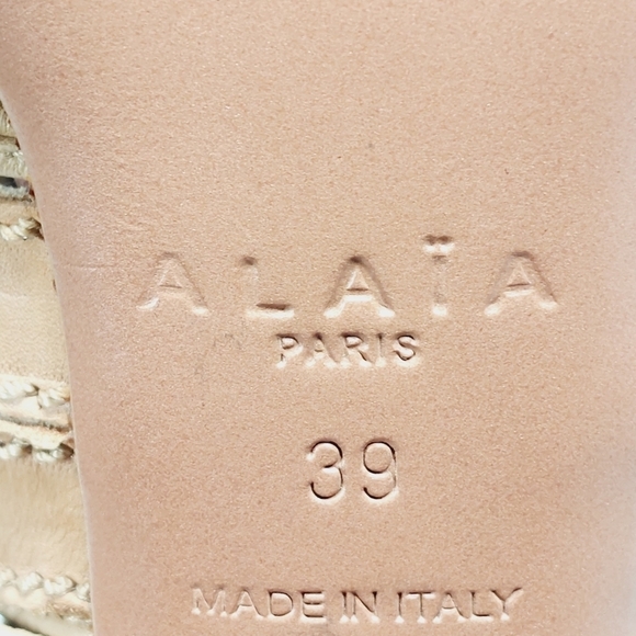 Alaia Lace-Up Peep Toe Booties Camel Leather High Heel Ankle Boots M873 - Picture 11 of 15